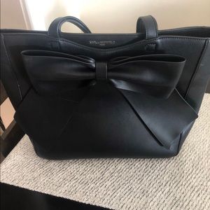 Karl lagerfield faux leather purse